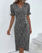 Charlene™ | Fresh Bloom V-Neck Dress