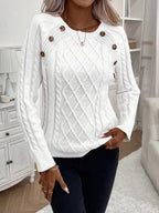 Betsy™ | Button-Detail Cable Jumper