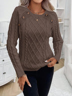 Betsy™ | Button-Detail Cable Jumper