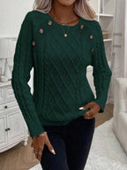 Betsy™ | Button-Detail Cable Jumper