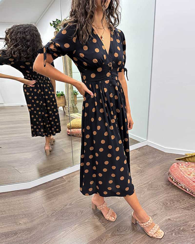 Bailey™ | Elegant Polka Dot Dress