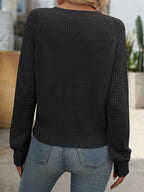 Rosie | Women's V-Neck Open Long Sleeve Sweater
