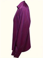 Eva™ | Premium V-Neck Satin Blouse