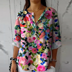 Arlene™ | Chic Floral Print Blouse