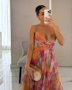 Cindy™ | Beautiful Floral Print Maxi Dress