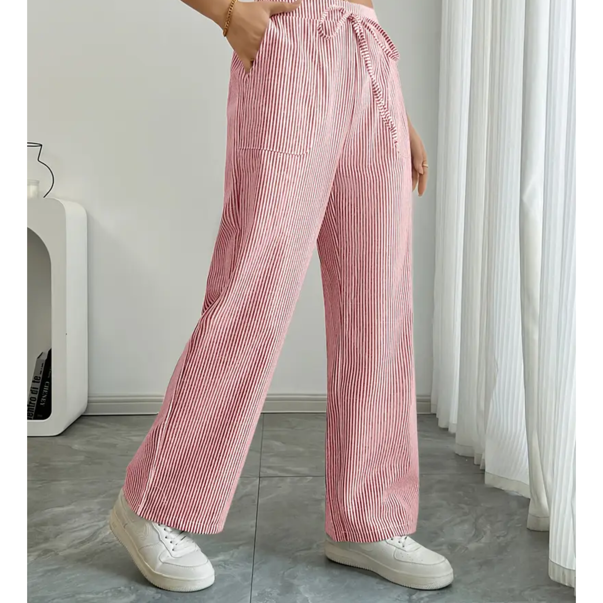Amber™ | Striped Pant With Pockets