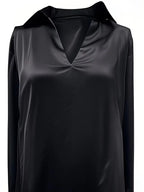 Eva™ | Premium V-Neck Satin Blouse