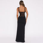 Felicia™ | Long Dress with Lace Detail