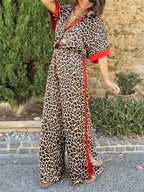 Maria™ | Fluid Leopard Print Wide Ensemble