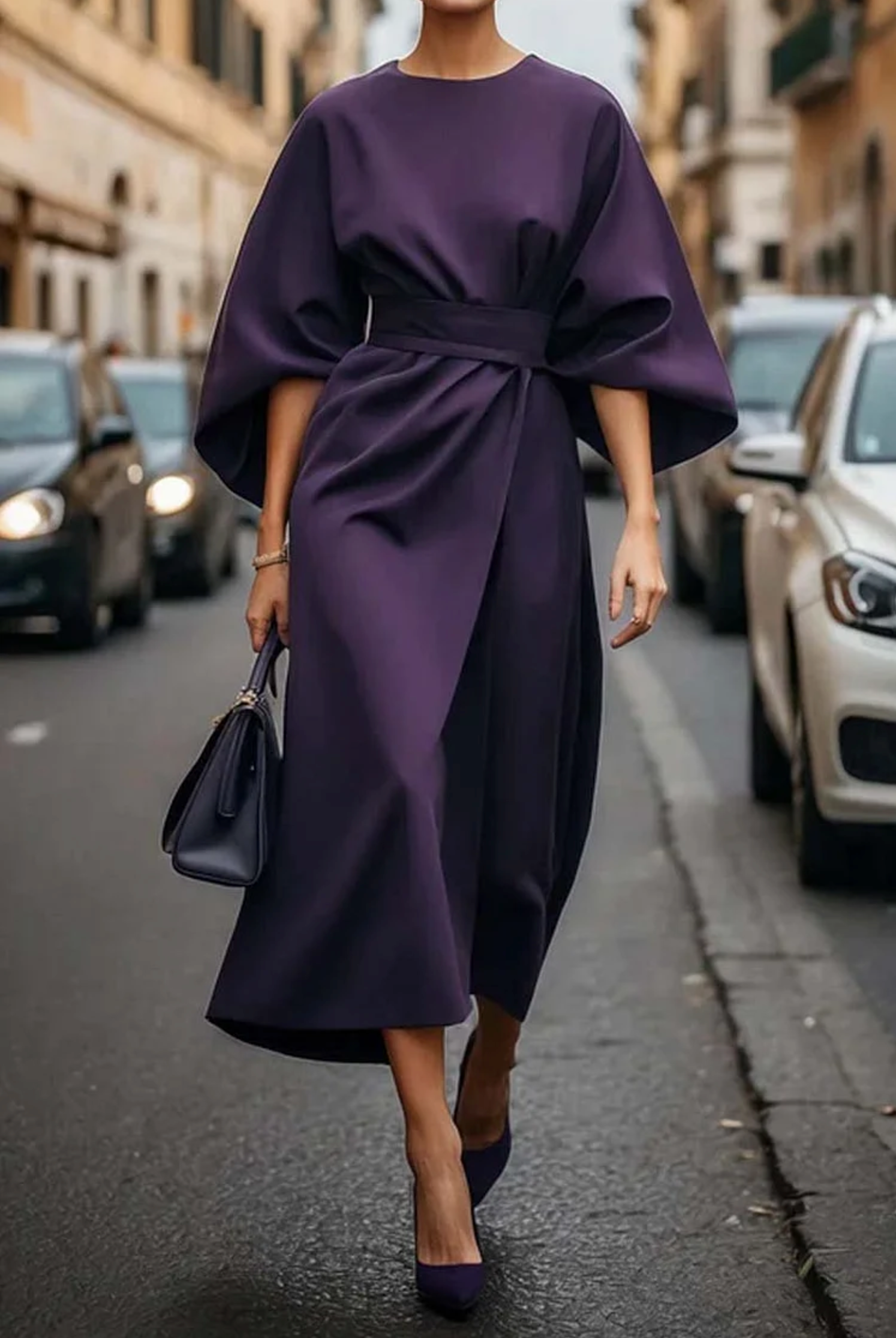 Wendy™ | Elegant Dress with Lantern Sleeves