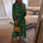 Ashley™ | Two-Piece Printed Set with Lantern Sleeves