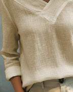Aria | Women's Asymmetric V-Neck Long Sleeve Top