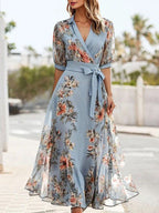 Stacey™ | V-Neck Midi Dress