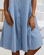 Jennifer™ | Lightweight Denim-look Dress