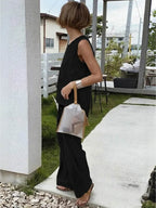 Olivia | Women's Sleeveless Tank Top and Wide-Leg Pants Set