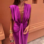 Amelia™ | Soft Pleated Midi Dress