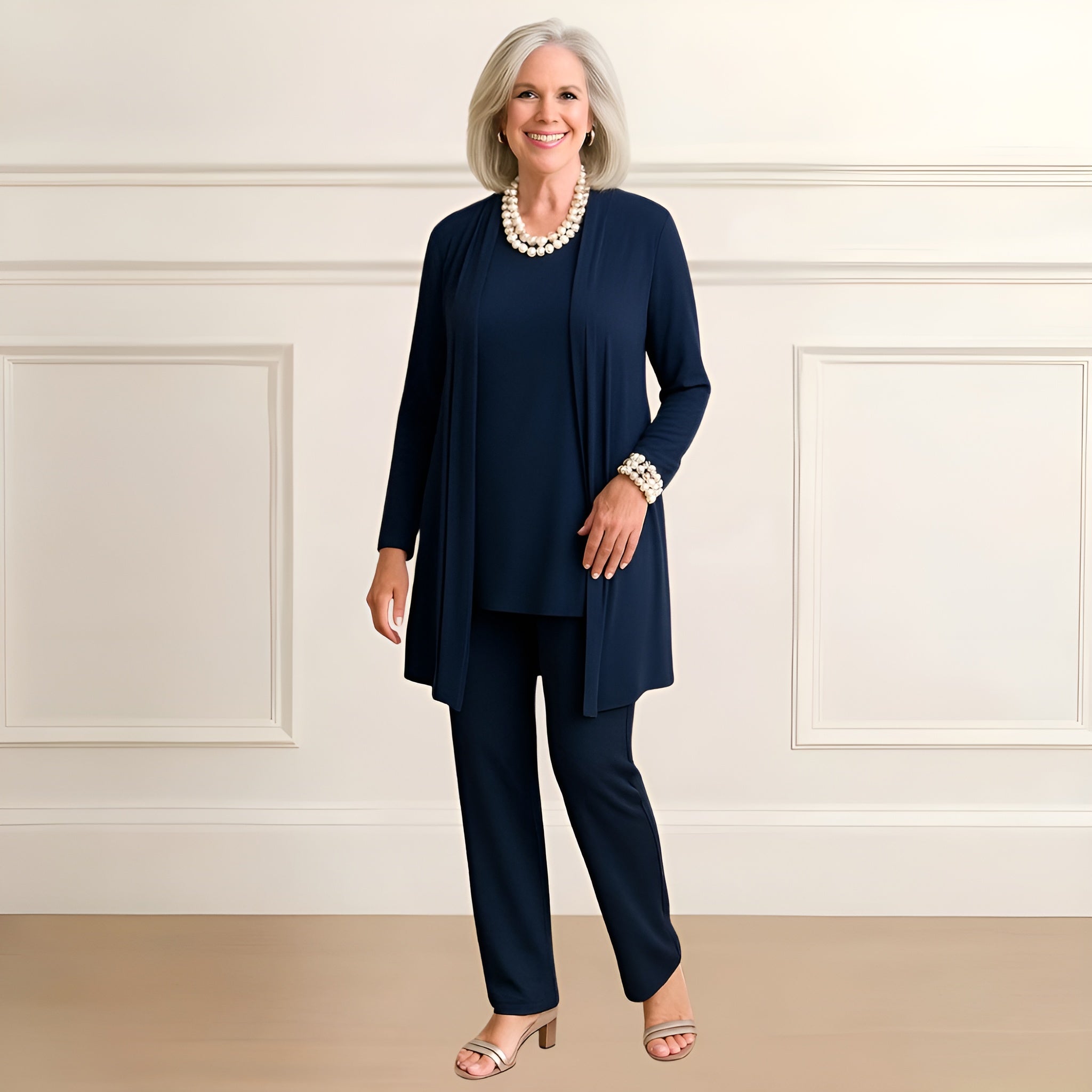 Ingrid™ | Cardigan Top & Pants Set
