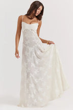 Gretchen™ | Long Summer Dress with Open Back and Adjustable Straps