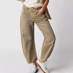 Barrel | Women's High Waist Barrel Leg Jeans Relaxed Fit Denim